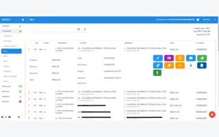 Tela do sistema Oráculo — Listagem de Notas Fiscais